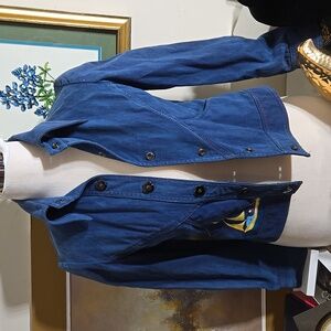 Vintage 1970's Roncelli denim painted jacket. Great condition